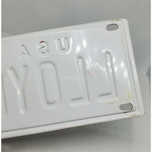 U.S.A Lloyd Personalized Mini License Plate – Red & White Collectible - Picture 7 of 10
